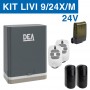 KIT LIVI 9/24X/M : Kit complet 24V capacité 900 Kg avec platine NET24N