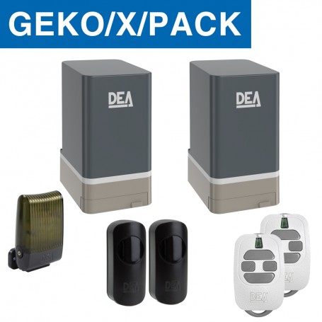 GEKO/X/PACK - Kit moteurs 24V + NET24N + Récept. incorporé sans bras