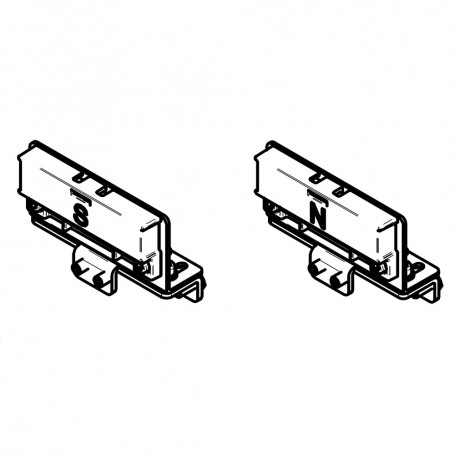 RIC _ Sachet d'accessoires came pour coulissants magnetique 80mm