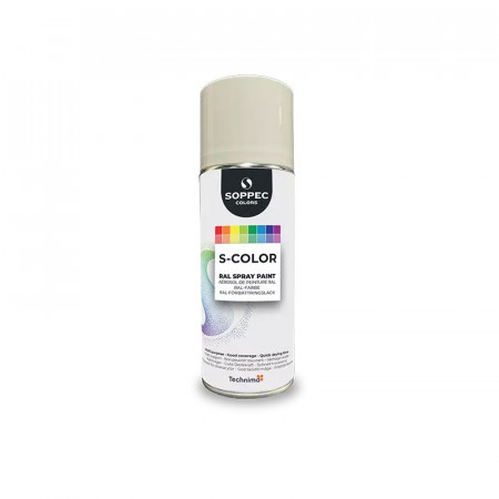 PEINTURE ACRYLIQUE S-COLOR RAL 9010 (BLANC PUR) BRILLANT 400ML