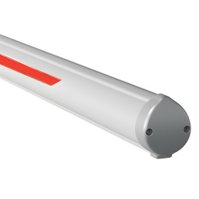 BOOM/6 - Lisse DEA Ronde, vernie, 6125 x Ø80 mm, avec adhésifs réfléchissants