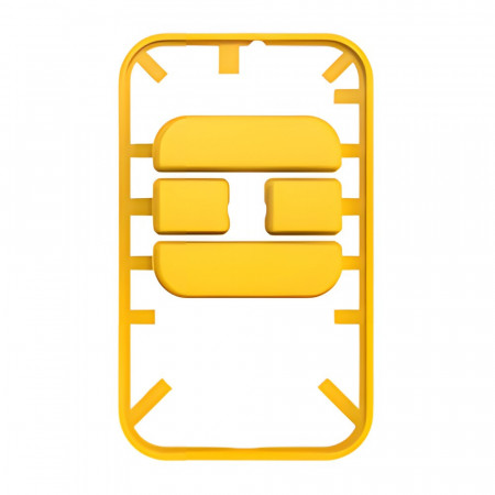 KIT GTX4 boutons jaune pour émetteurs GTX avec 4 fonctions (5pcs)